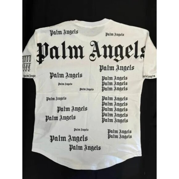 New Palm Angels White Ultra Logo Oversized T-shirt Size Medium - Picture 3 of 3
